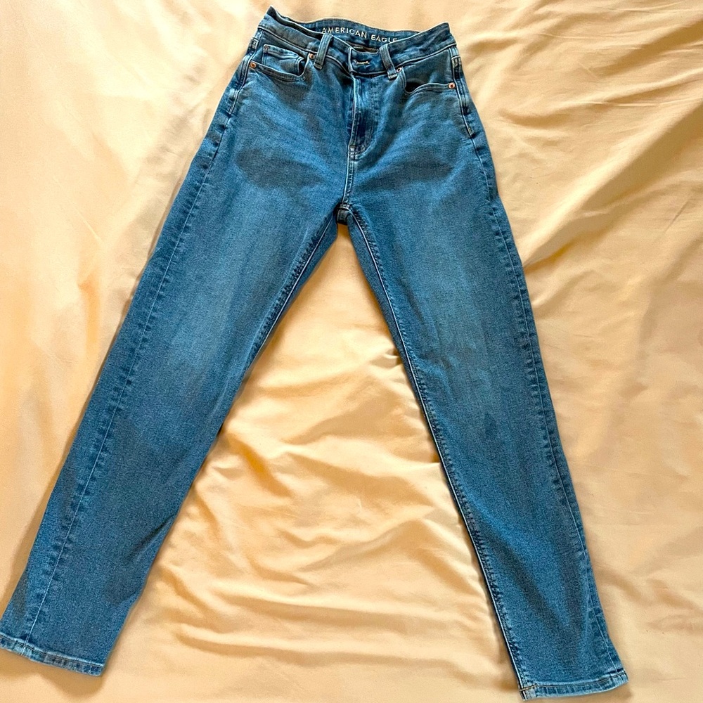 American Eagle regular blue jeans size:0